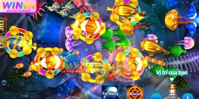 Đánh Cá Vui Vẻ WINVN - Chinh Phục Đại Dương Đầy Phần Thưởng 1 Không gian đại dương đánh cá vui vẻ WINVN