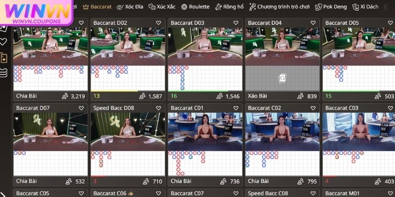 Cập nhật lựa chọn Sảnh SA Gaming WinVN